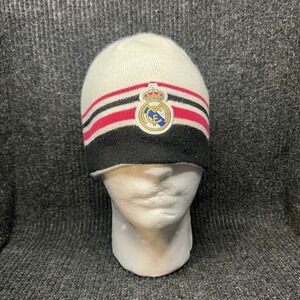 Real‎ Madrid Reversible Beanie Hat White OSFA Soccer Futbol La Liga